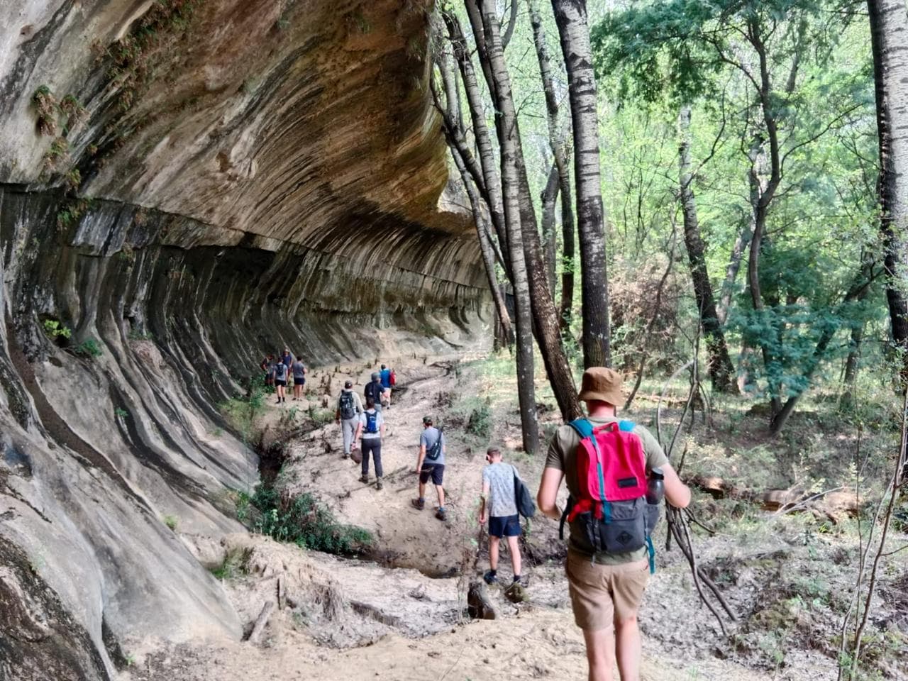 Solo reflection time in nature at Adventure to Live camp